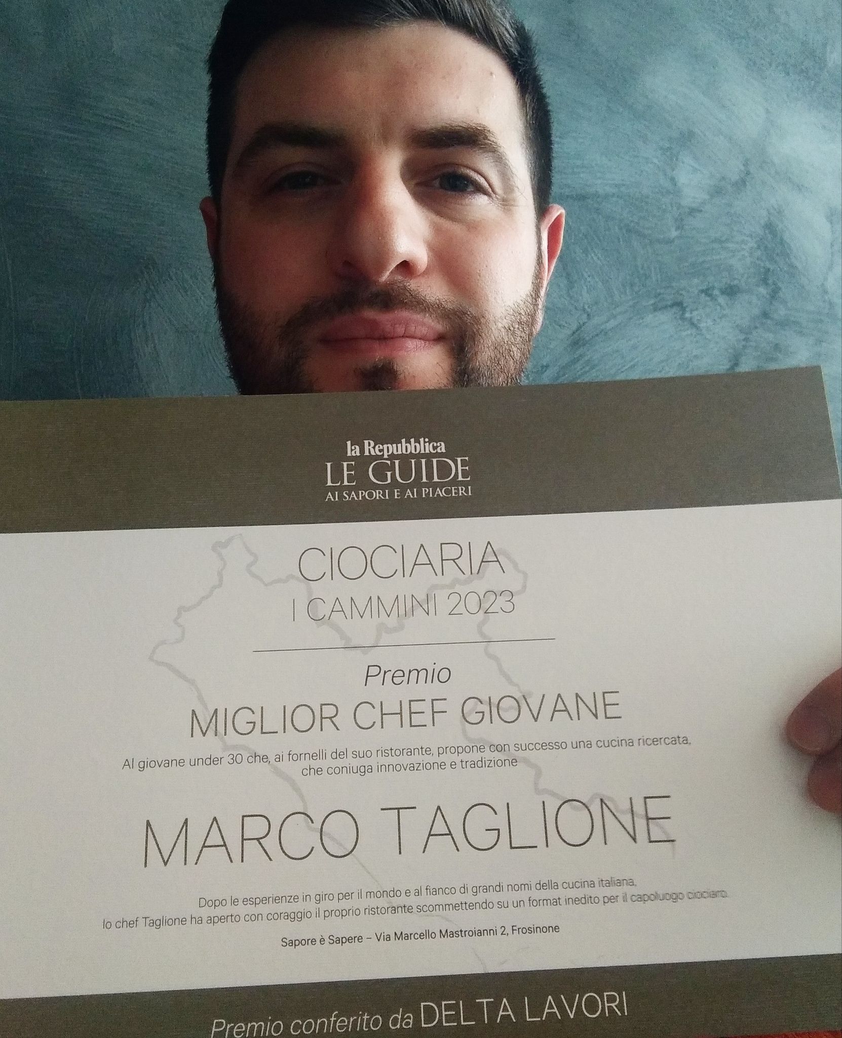 Dettaglio del lavoro dello chef Marco Taglione