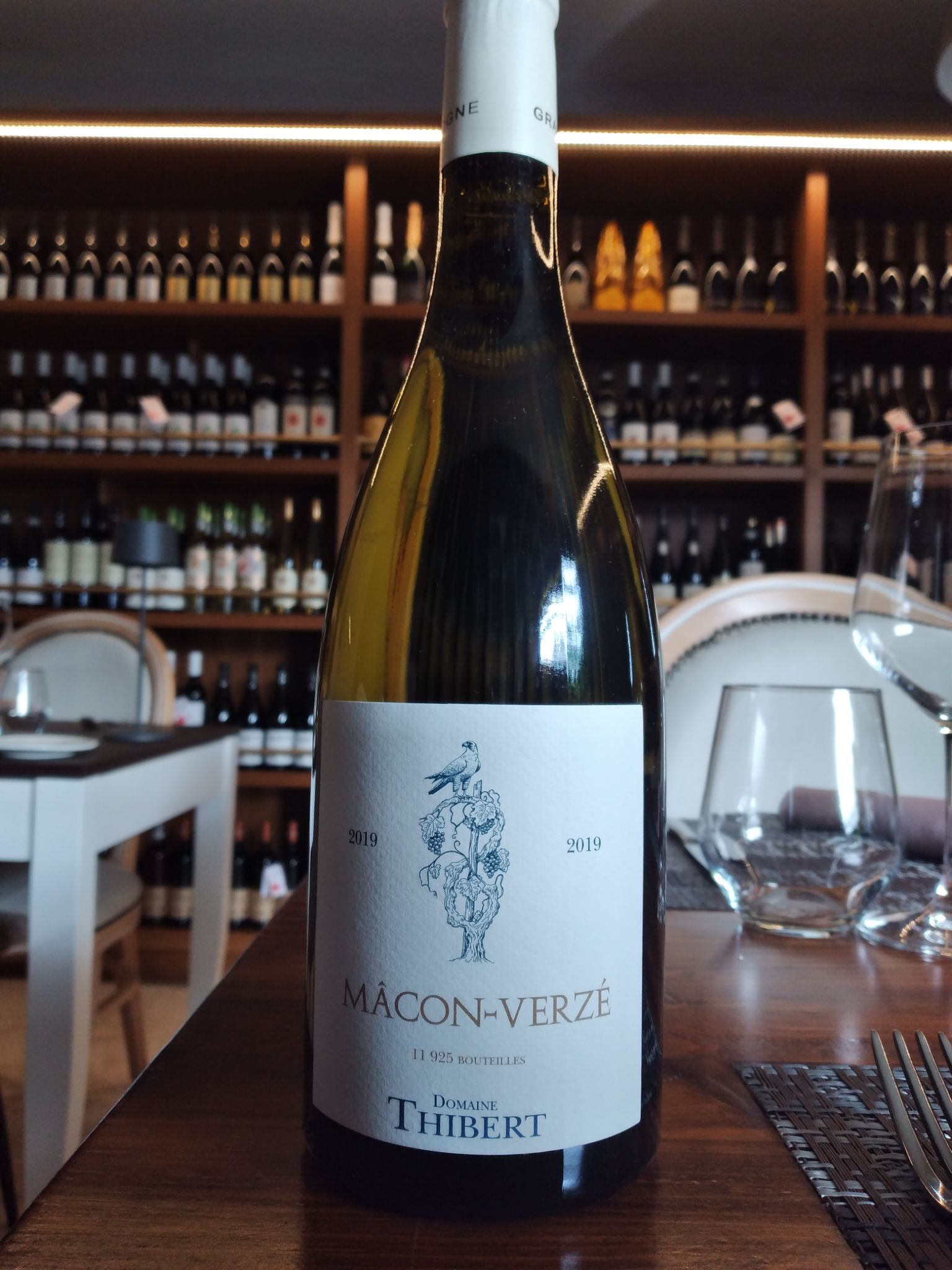 Etichetta dalla carta dei vini di Sapore è Sapere